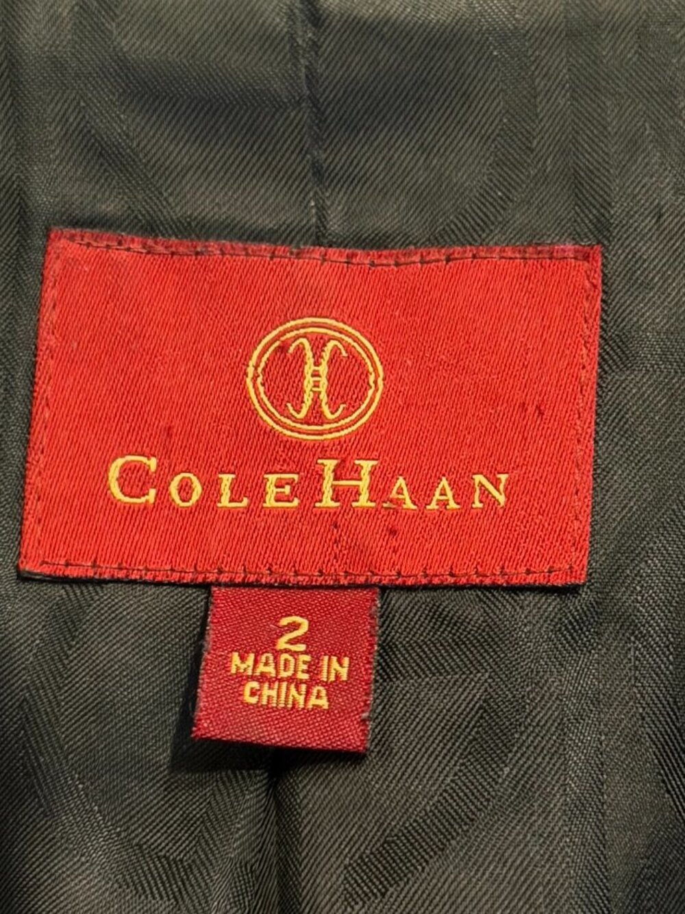 Cole Haan Black 100% Lambskin Leather Jacket Size 2 - Picture 10 of 12